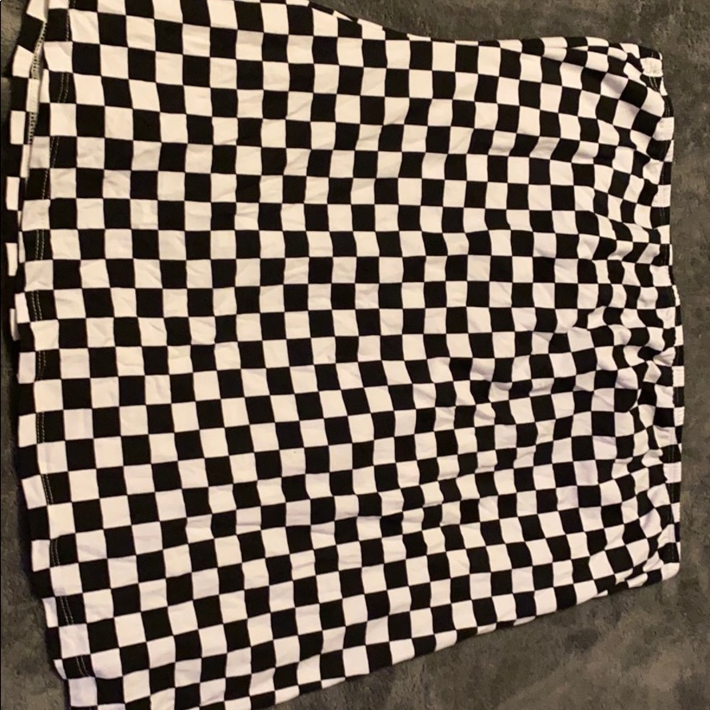 Checkered tube top